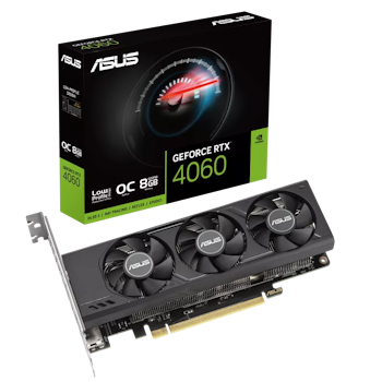 Product image of ASUS GeForce RTX 4060 LP BRK OC Low Profile 8GB GDDR6 - Click for product page of ASUS GeForce RTX 4060 LP BRK OC Low Profile 8GB GDDR6