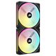 A small tile product image of EX-DEMO Corsair iCUE LINK QX140 RGB 140mm PWM Dual Fan Kit - Black