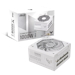 A product image of ASUS TUF Gaming 1000W Gold PCIe 5.0 ATX Modular PSU - White