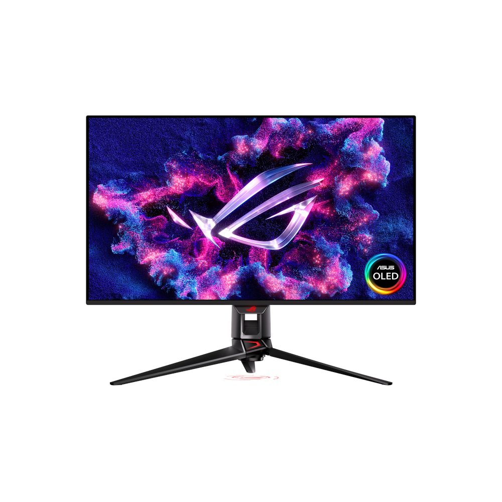 A large main feature product image of ASUS PG32UCDM 32" UHD 240Hz OLED Monitor