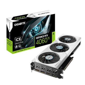 Product image of Gigabyte GeForce RTX 4060 Ti Eagle OC Ice 8GB GDDR6 - Click for product page of Gigabyte GeForce RTX 4060 Ti Eagle OC Ice 8GB GDDR6