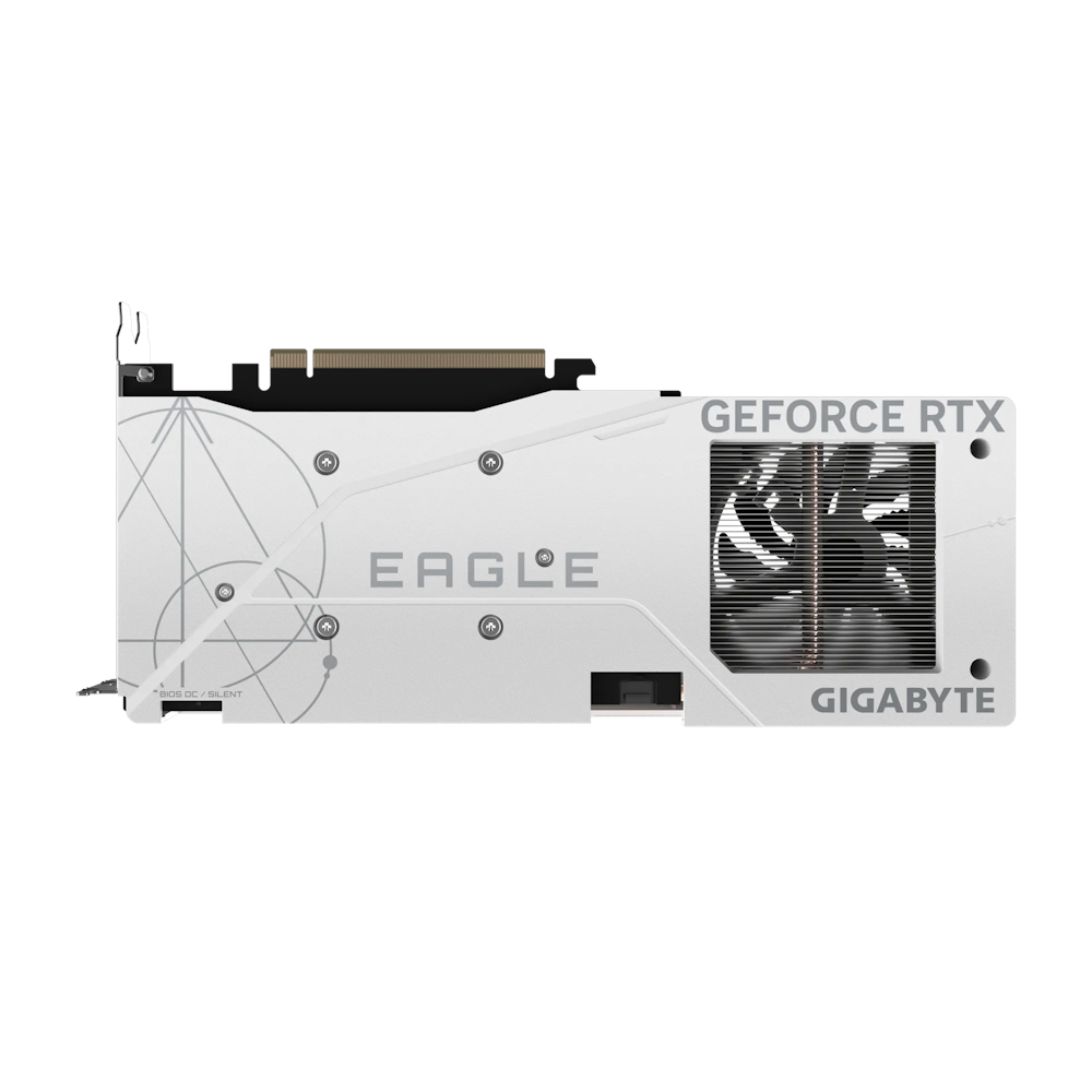 A large main feature product image of Gigabyte RTX 4060 Eagle OC Ice 8GB GDDR6