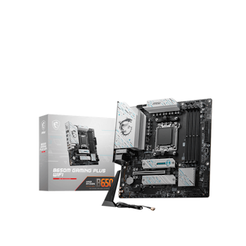 Product image of MSI B650M Gaming Plus WiFi AM5 mATX Desktop Motherboard - Click for product page of MSI B650M Gaming Plus WiFi AM5 mATX Desktop Motherboard