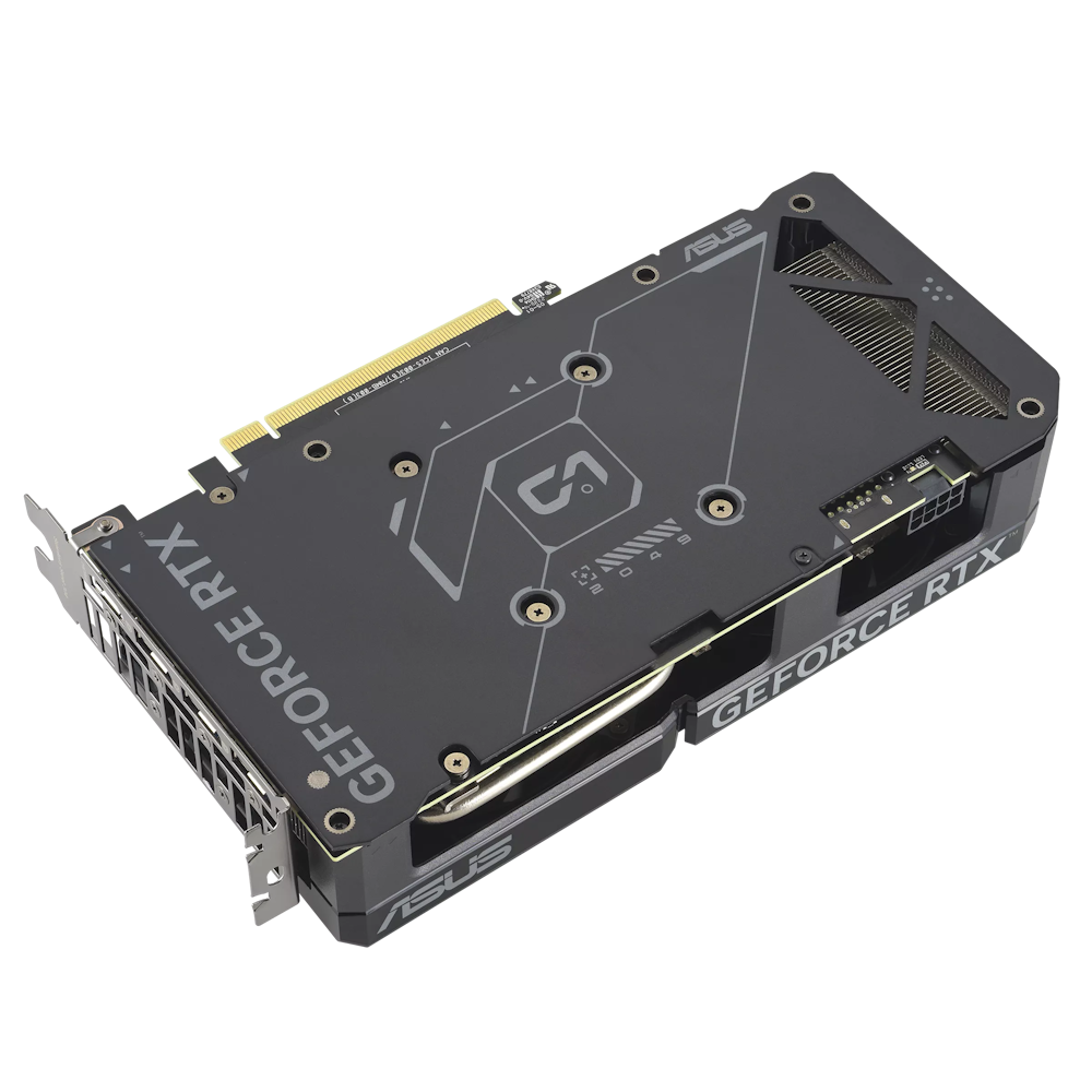 A large main feature product image of ASUS GeForce RTX 4060 Ti Dual EVO OC 8GB GDDR6