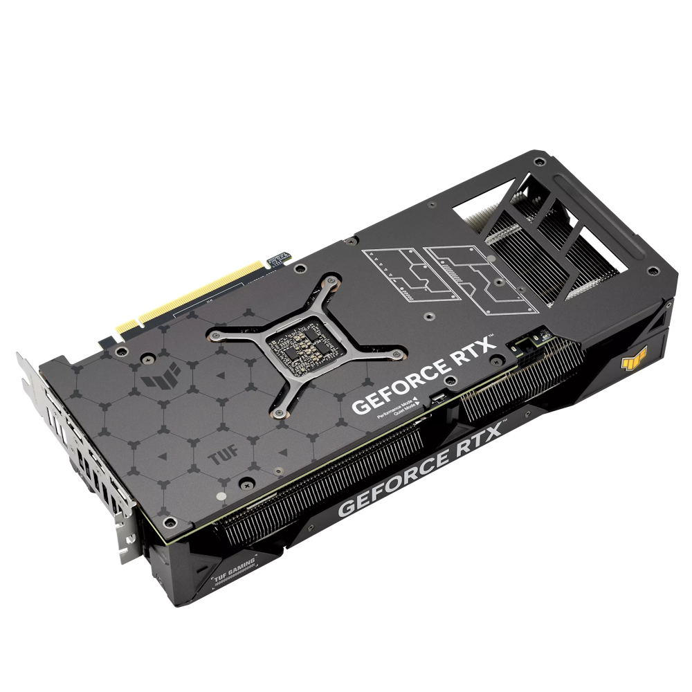 A large main feature product image of ASUS GeForce RTX 4070 SUPER TUF Gaming 12GB GDDR6X
