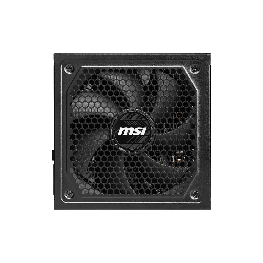 A large main feature product image of MSI MAG A1000GL 1000W Gold PCIe 5.0 ATX Modular PSU
