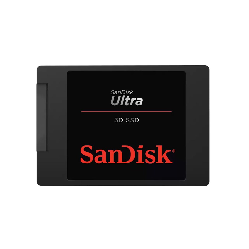 A large main feature product image of SanDisk Ultra 3D SATA III 2.5" SSD - 1TB