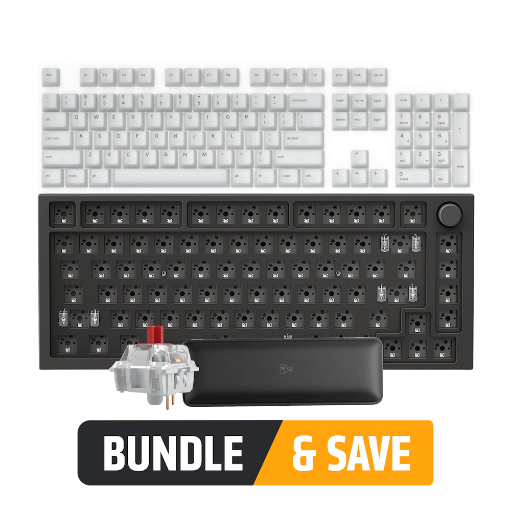 A large main feature product image of Glorious DIY Mechanical Keyboard Bundle