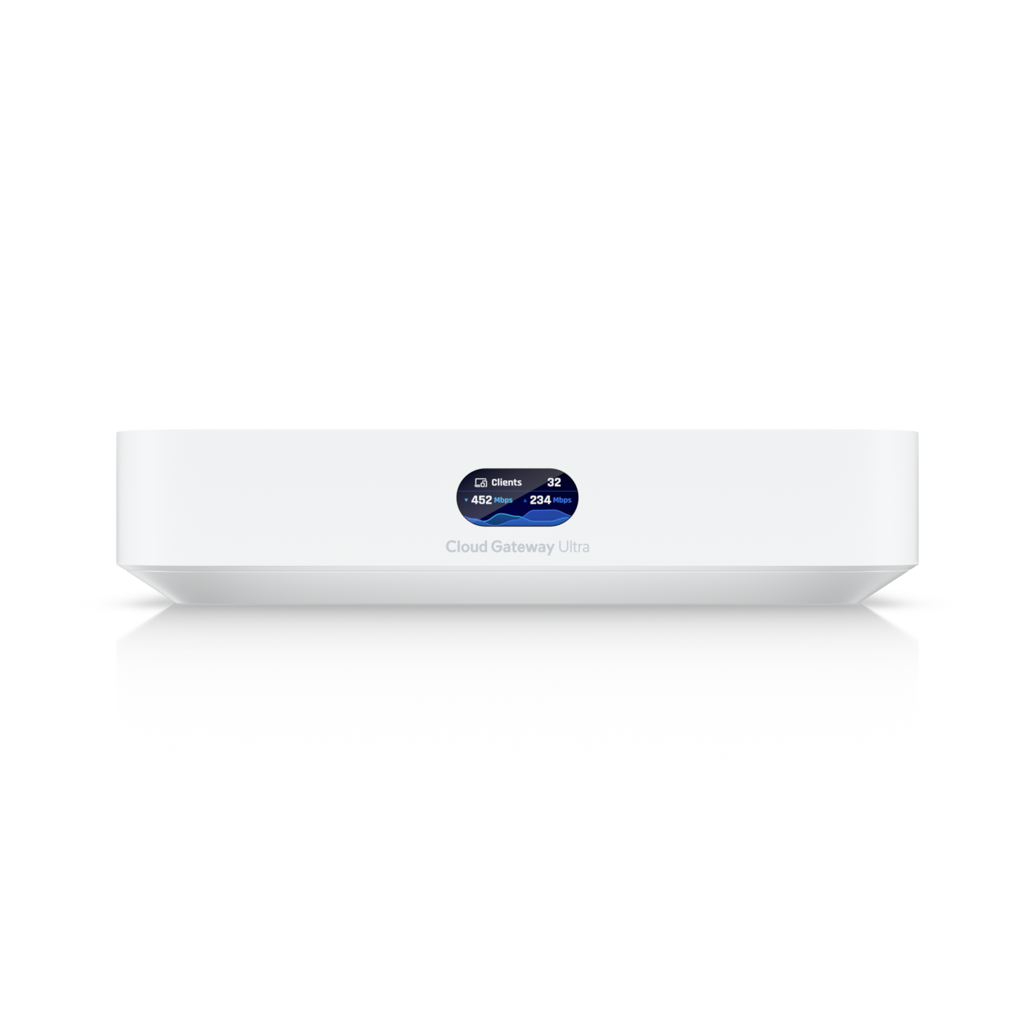 A large main feature product image of Ubiquiti UniFi Cloud Gateway Ultra Router