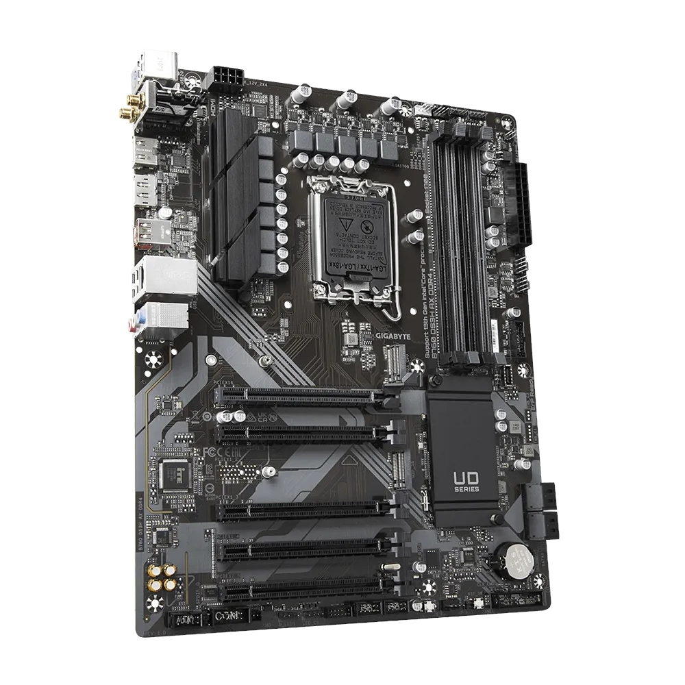 A large main feature product image of EX-DEMO Gigabyte B760 DS3H AX DDR4 LGA1700 ATX Desktop Motherboard