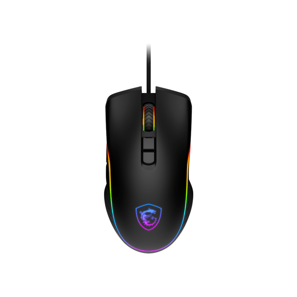 A large main feature product image of MSI Forge GM300 Gaming Mouse