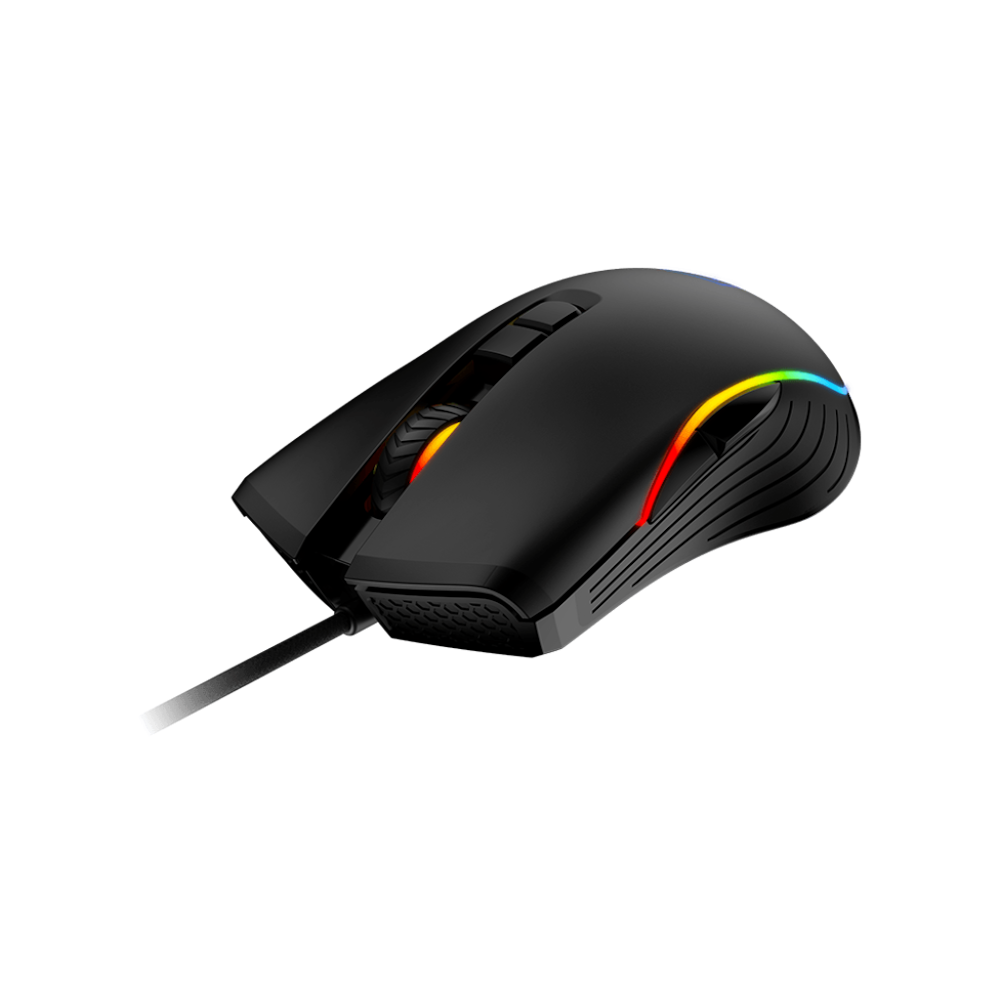 A large main feature product image of MSI Forge GM300 Gaming Mouse