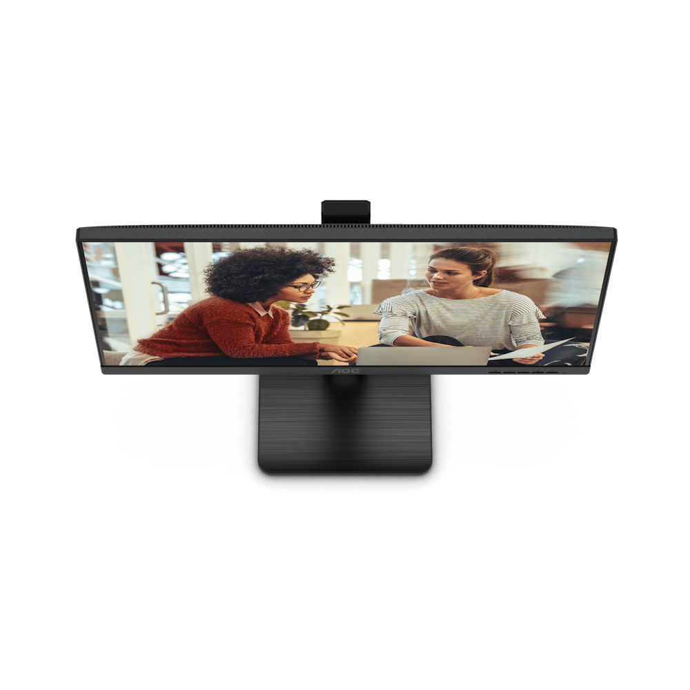 A large main feature product image of AOC 24E3QAF - 23.8" FHD 75Hz IPS Monitor