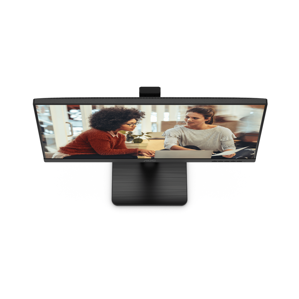 A large main feature product image of AOC 24E3QAF - 24" 1080p 75Hz IPS Monitor