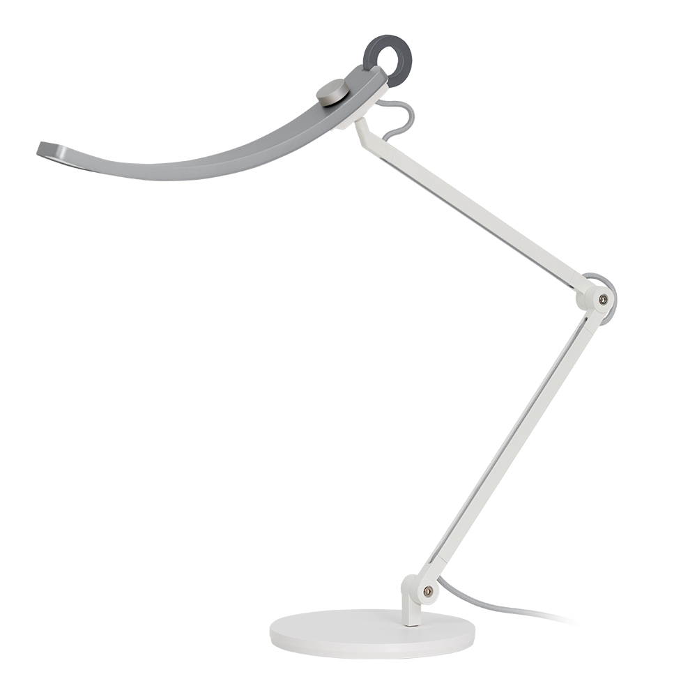 A large main feature product image of BenQ WiT eReading Desk Lamp - Snow Silver