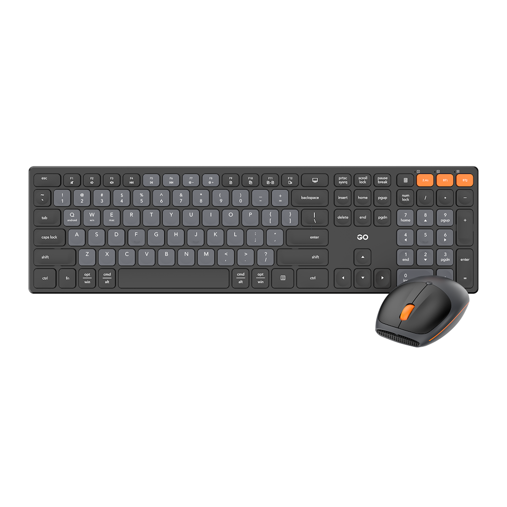A large main feature product image of Fantech Go WK895 Office Wireless Keyboard and Mouse Combo - Black