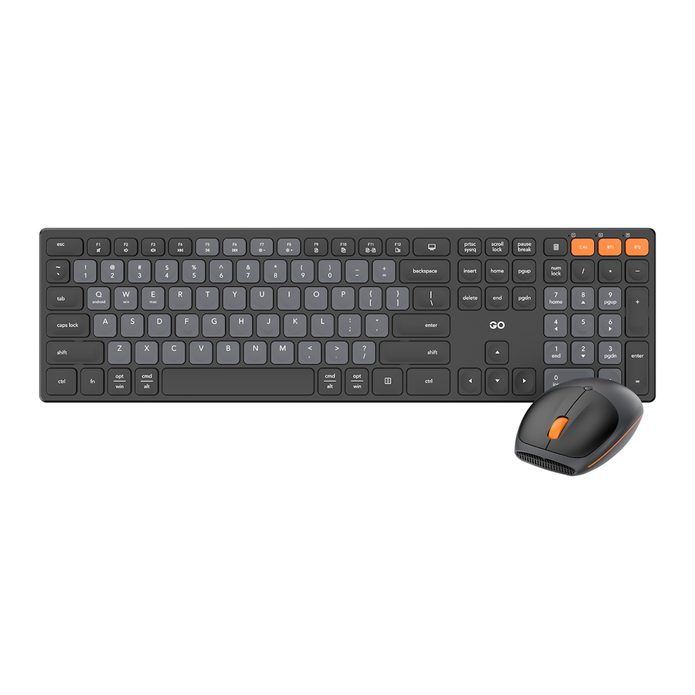 A large main feature product image of Fantech Go WK895 Office Wireless Keyboard and Mouse Combo - Black