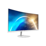 A small tile product image of MSI PRO MP341CQW - 34" Curved 1440p 100Hz VA Monitor (White)