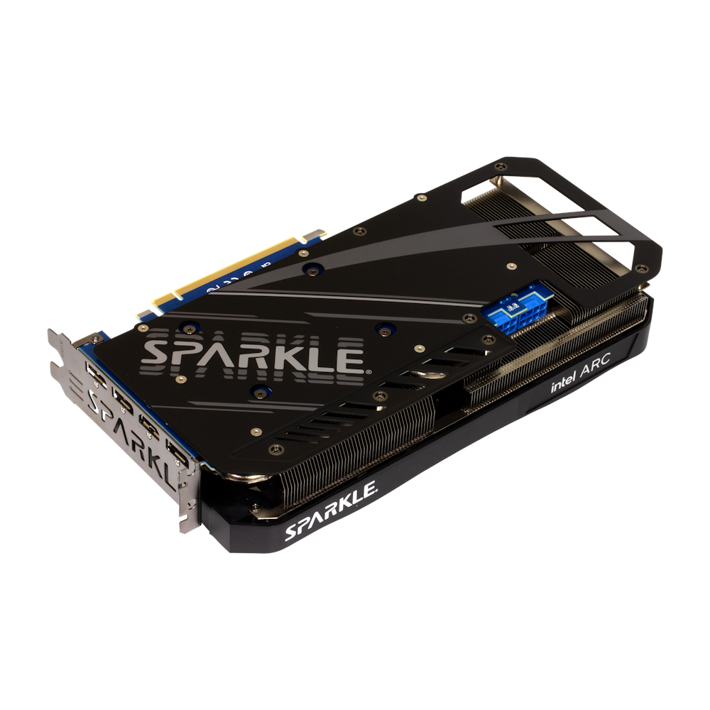 A large main feature product image of SPARKLE Intel Arc A770 ROC OC 16GB GDDR6 - Black