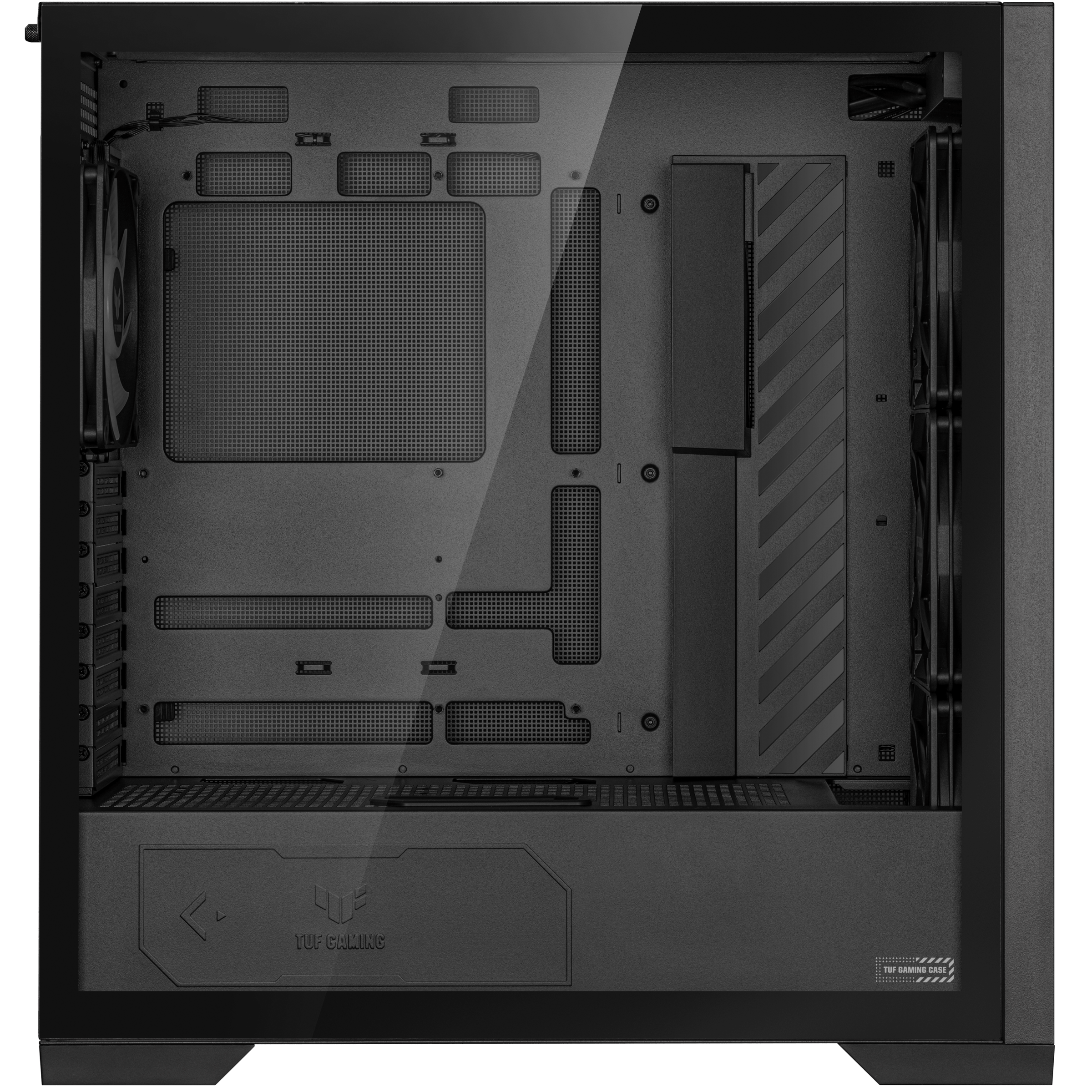 A large main feature product image of ASUS TUF Gaming GT302 ARGB Mid Tower Case - Black