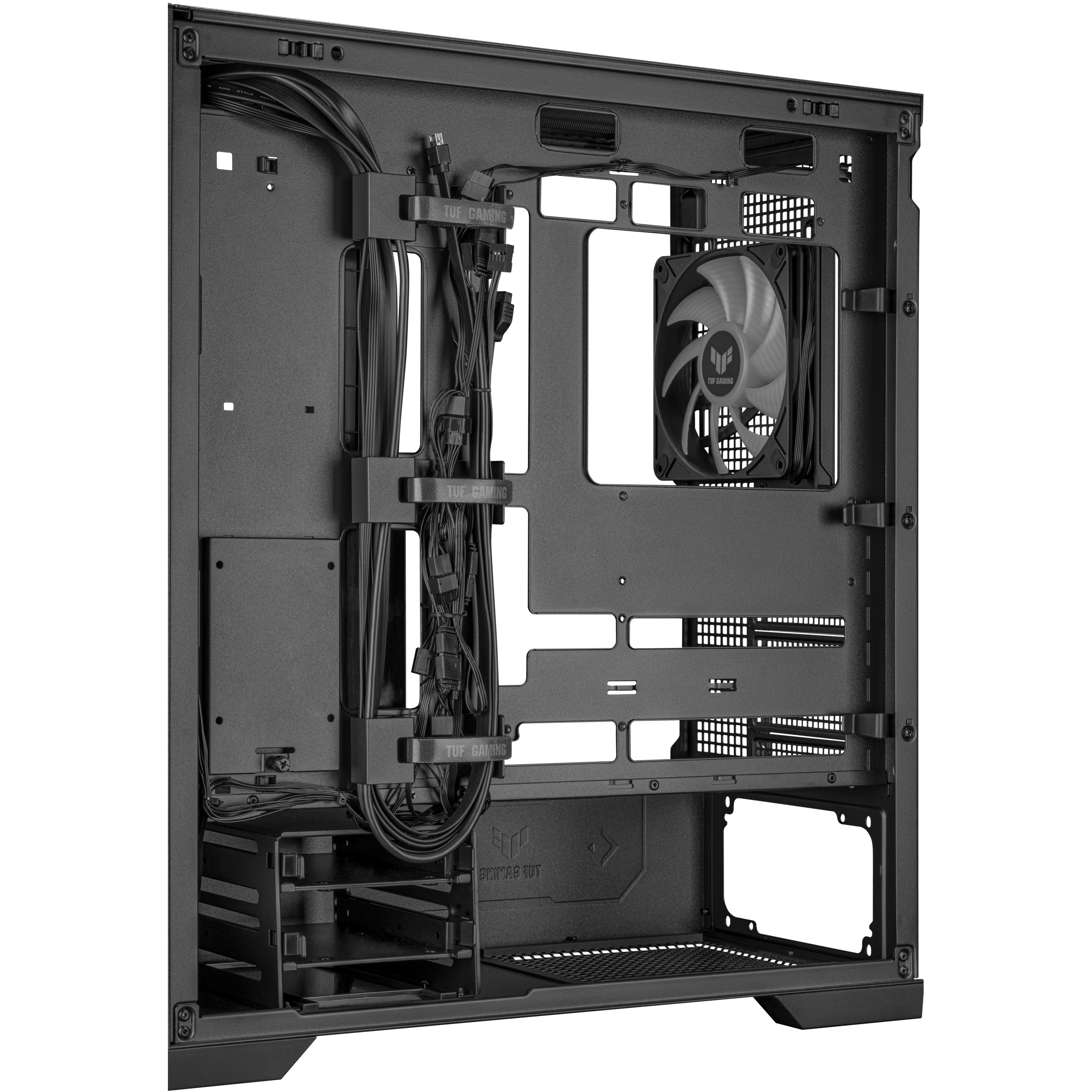A large main feature product image of ASUS TUF Gaming GT302 ARGB Mid Tower Case - Black