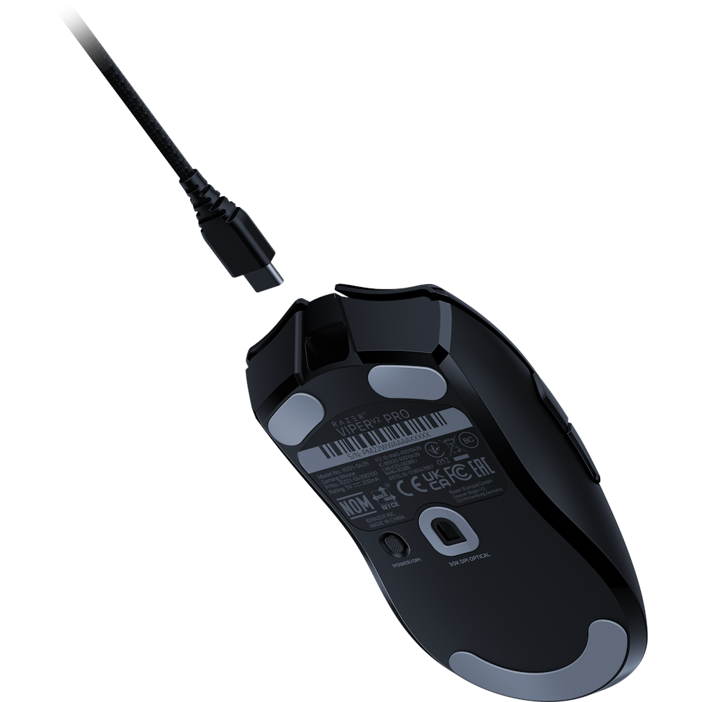 A large main feature product image of EX-DEMO Razer Viper V2 Pro - Wireless Gaming Mouse (Black)