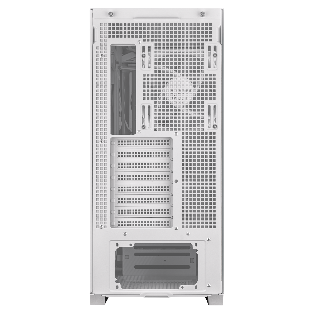 A large main feature product image of ASUS TUF Gaming GT302 ARGB Mid Tower Case - White