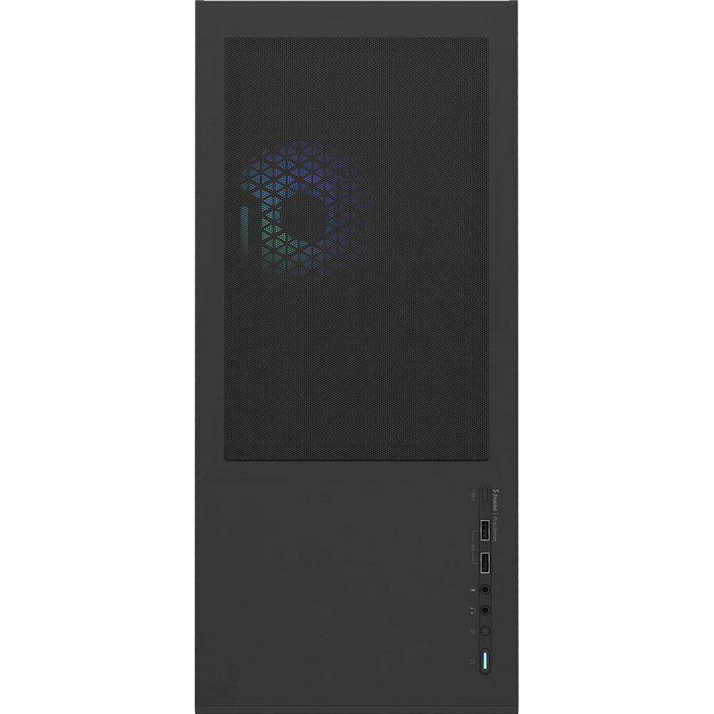 A large main feature product image of Fractal Design Pop Air RGB TG Clear Tint Mid Tower Case (Black)
