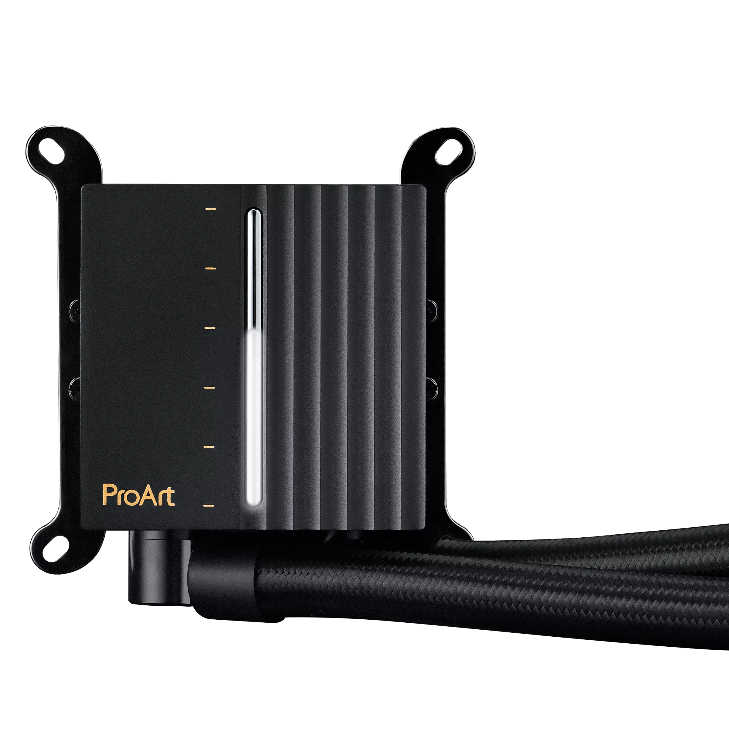 A large main feature product image of ASUS ProArt LC 420 - 420mm AIO Liquid CPU Cooler