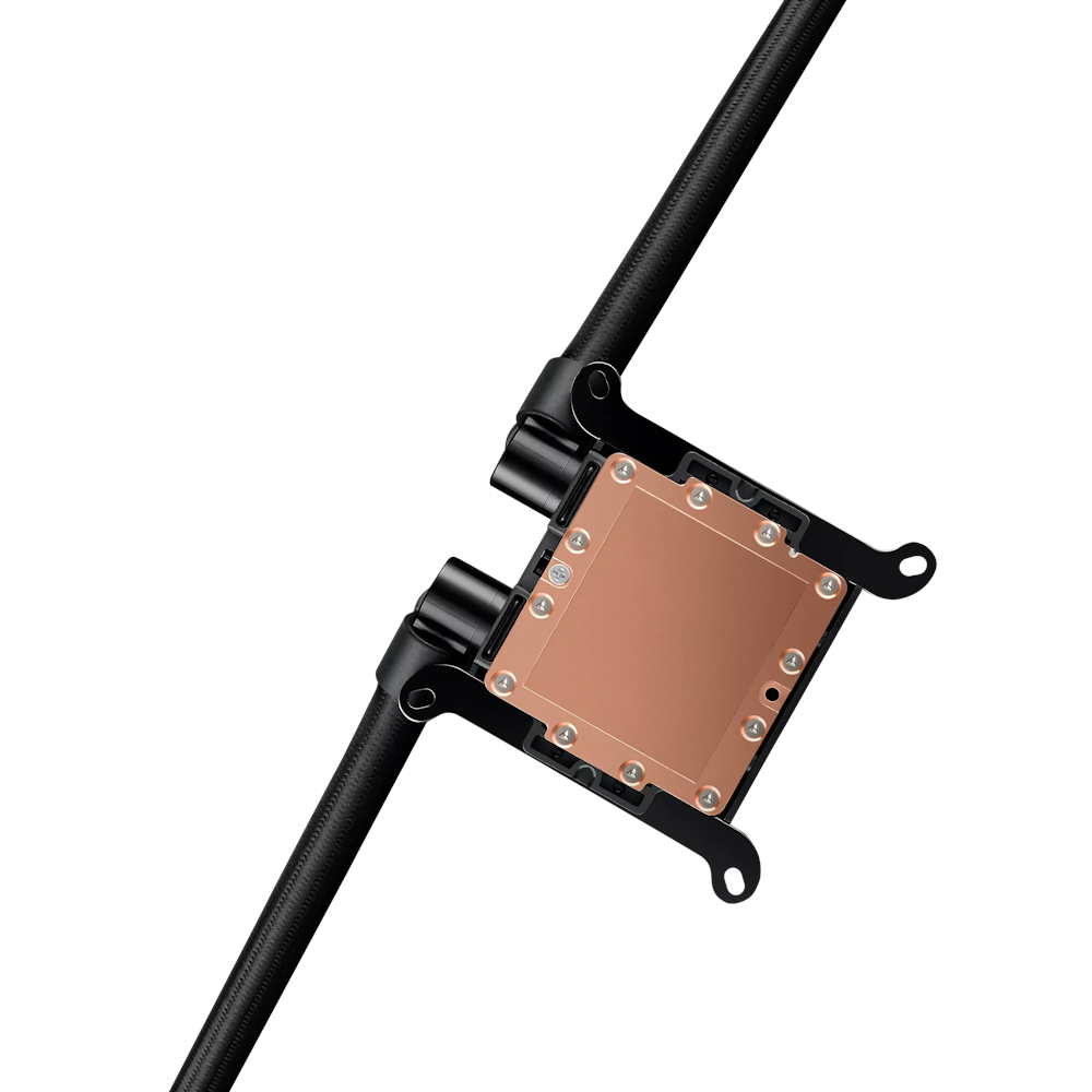 A large main feature product image of ASUS ProArt LC 420 - 420mm AIO Liquid CPU Cooler