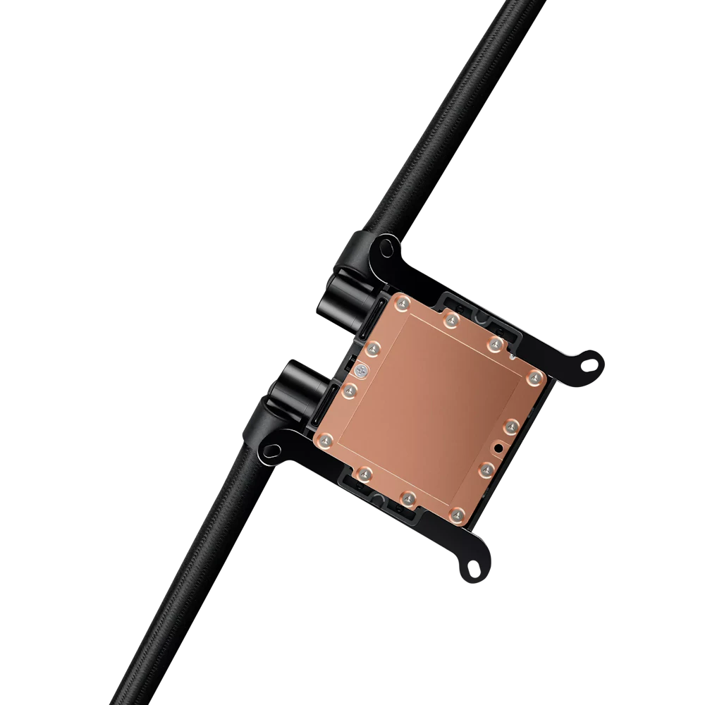 A large main feature product image of ASUS ProArt LC 420 - 420mm AIO Liquid CPU Cooler