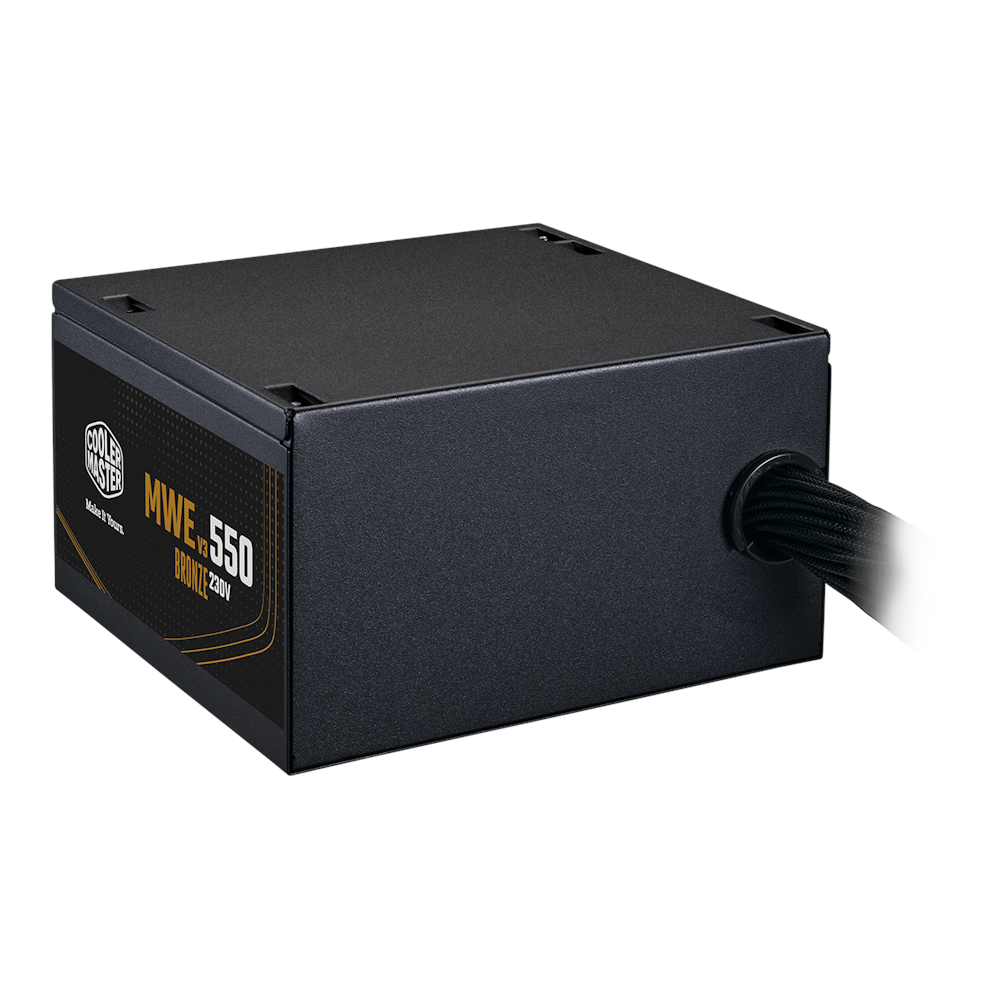A large main feature product image of Cooler Master MWE V3 550W Bronze ATX 3.1 PSU