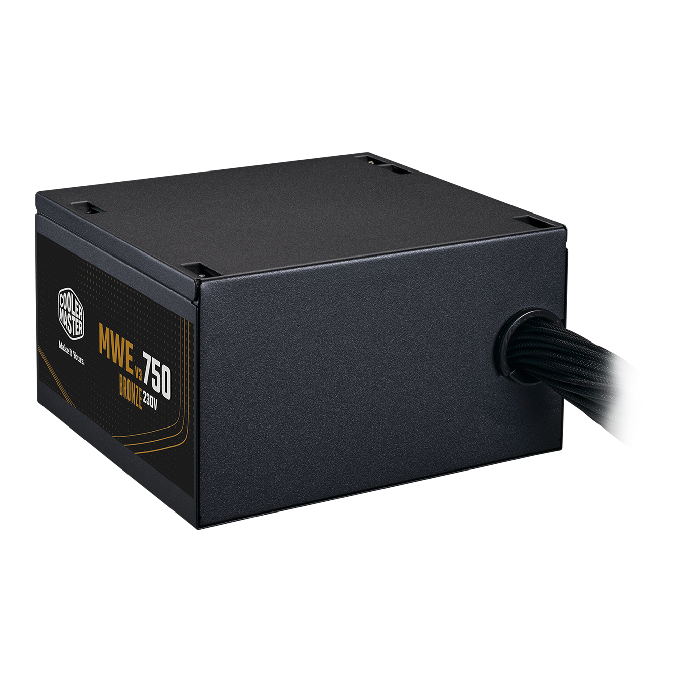 A large main feature product image of Cooler Master MWE V3 750W Bronze ATX 3.1 PSU