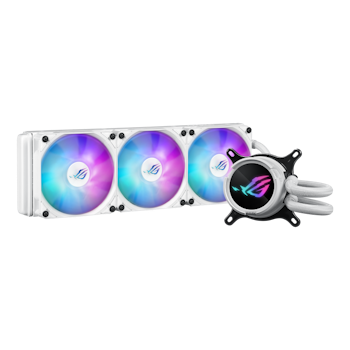 Product image of ASUS ROG Strix LC III 360 ARGB 360mm AIO Liquid CPU Cooler - White - Click for product page of ASUS ROG Strix LC III 360 ARGB 360mm AIO Liquid CPU Cooler - White