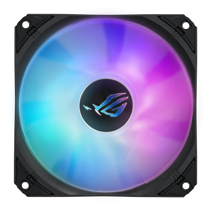 A large main feature product image of ASUS ROG Strix LC III 360 ARGB LCD 360mm AIO Liquid CPU Cooler