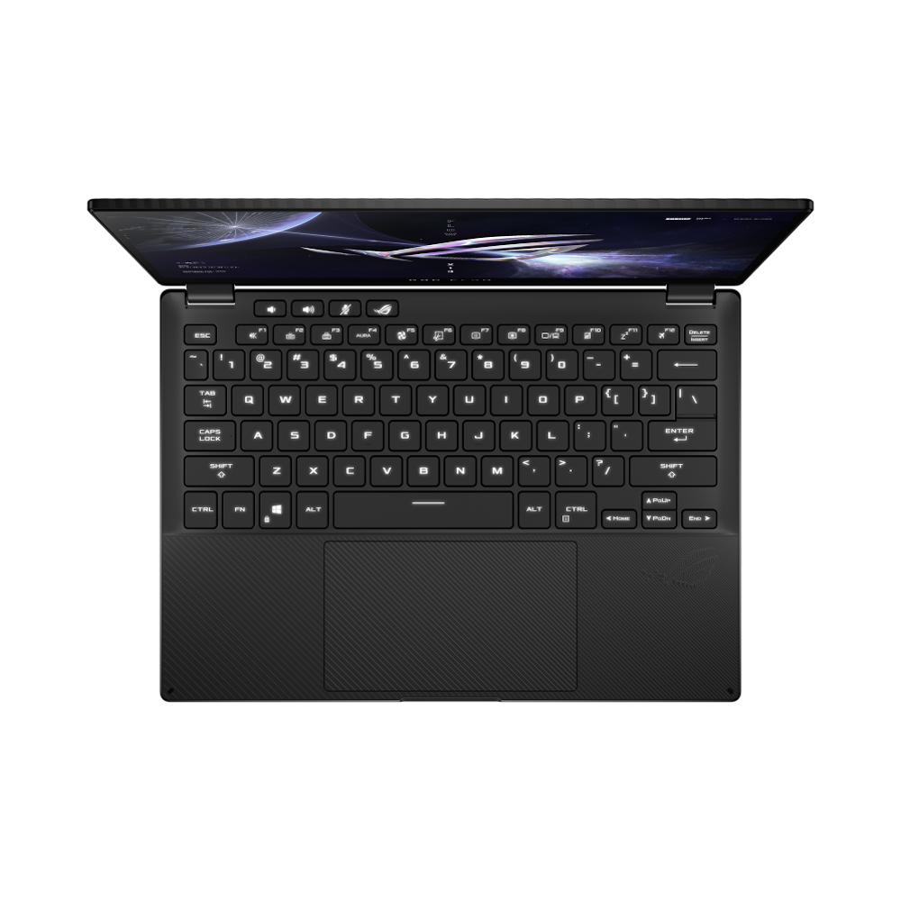A large main feature product image of ASUS ROG Flow X13 (GV302) - 13.4" Ryzen 9, RTX 4060, 16GB/1TB - Win 11 Gaming Notebook