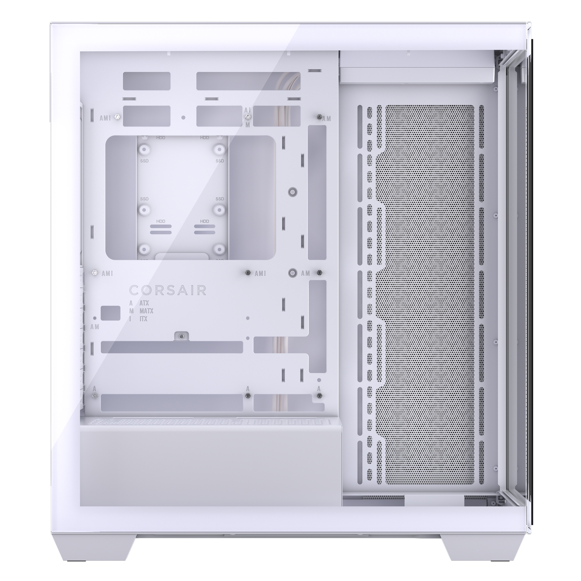 A large main feature product image of Corsair 3500X - Mid Tower Case (White)