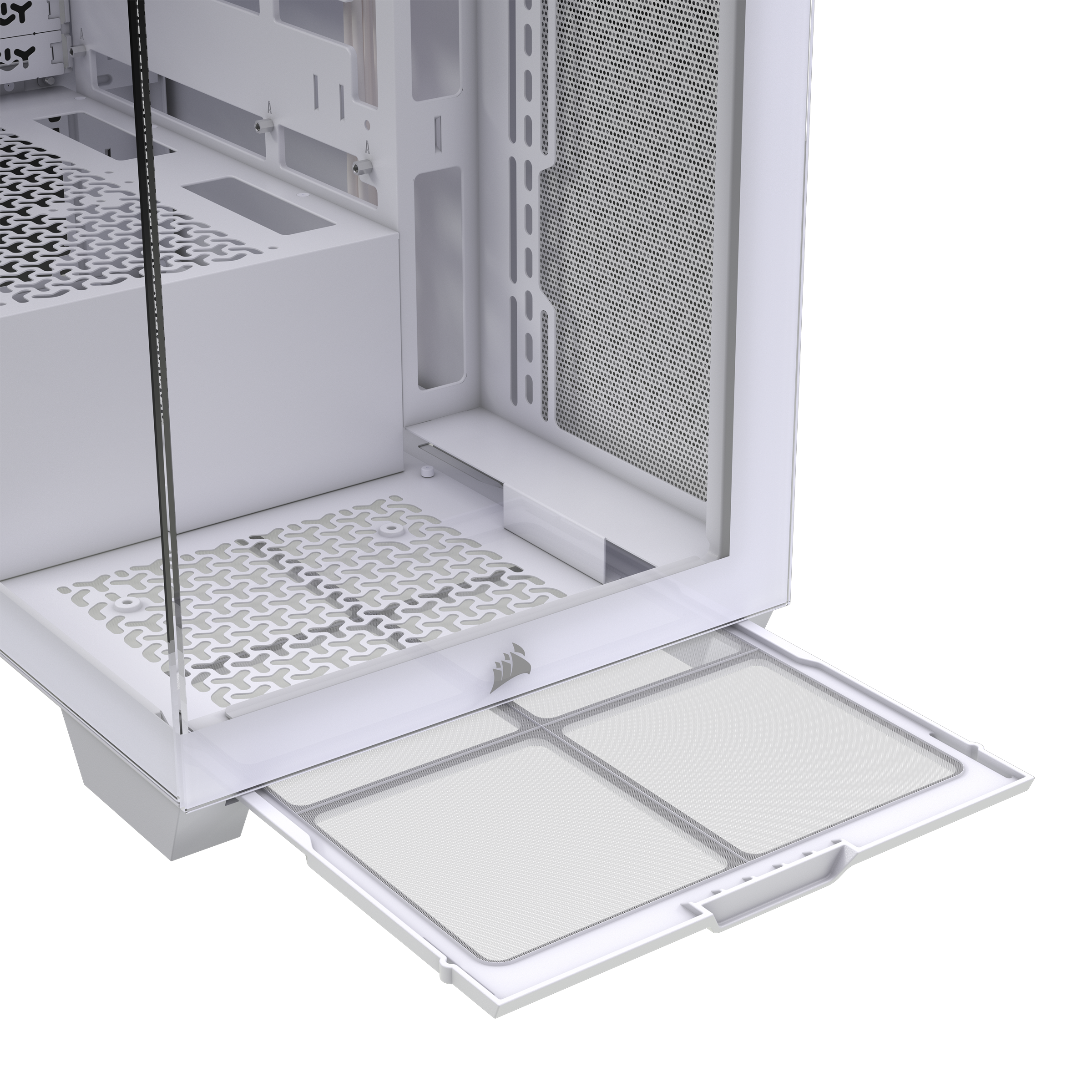 A large main feature product image of Corsair 3500X - Mid Tower Case (White)