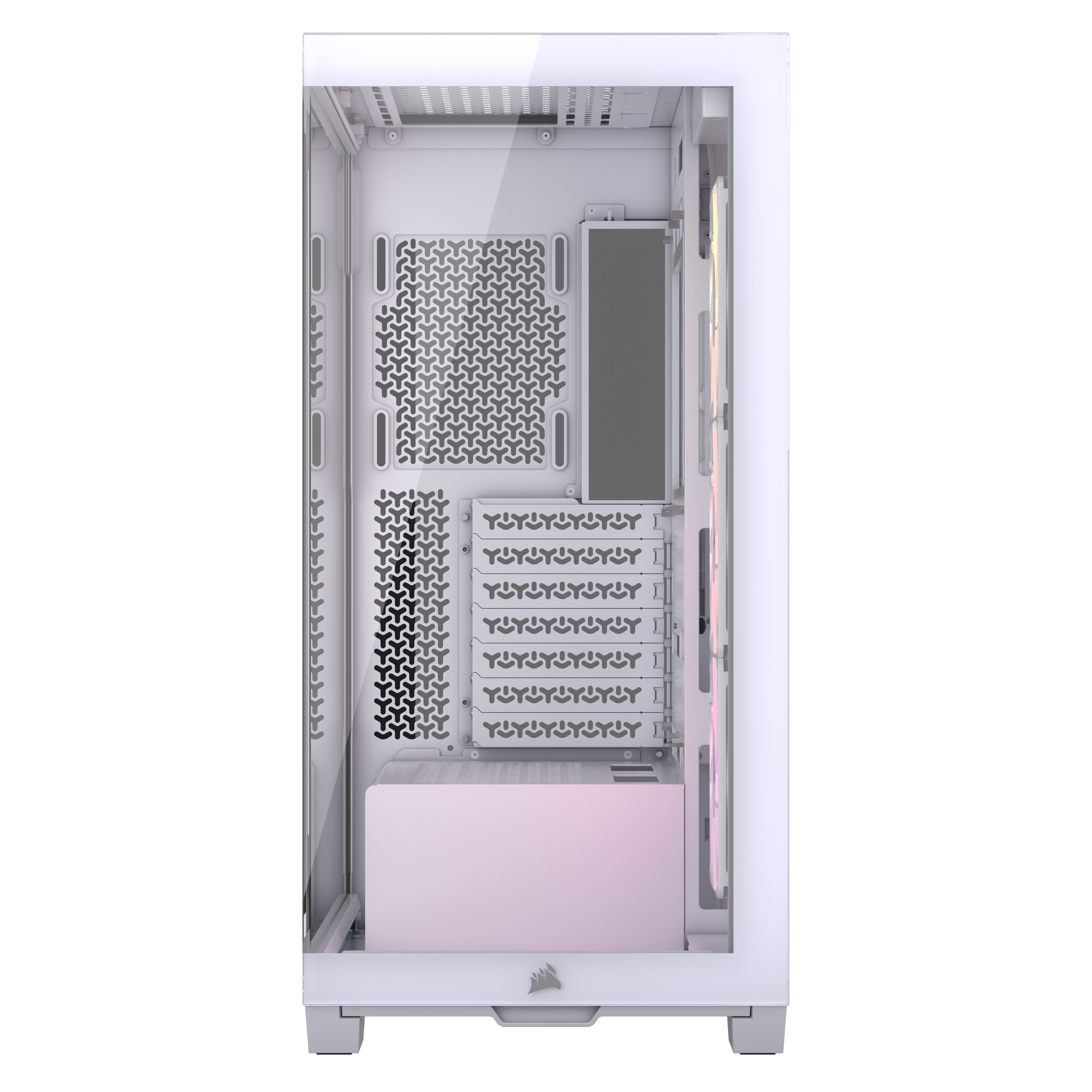 A large main feature product image of Corsair 3500X ARGB - Mid Tower Case (White)