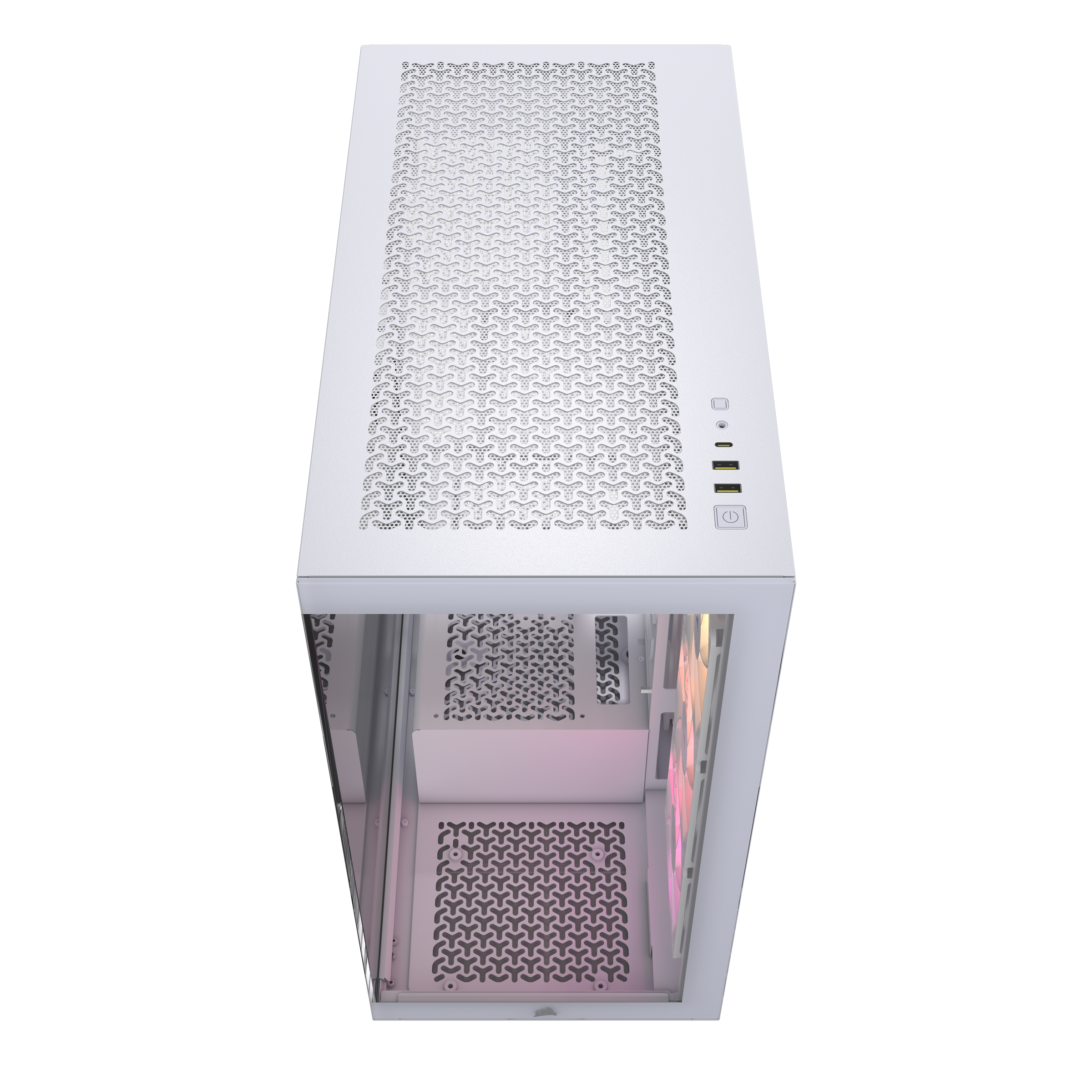 A large main feature product image of Corsair 3500X ARGB - Mid Tower Case (White)