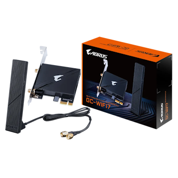 Product image of Gigabyte GC-WIFI7 Tri-Band Wi-Fi 7 Bluetooth 5.3 Wireless PCIe Adapter - Click for product page of Gigabyte GC-WIFI7 Tri-Band Wi-Fi 7 Bluetooth 5.3 Wireless PCIe Adapter