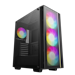 A product image of DeepCool Matrexx 55 V4 USB-C Tempered Front Mid Tower Case - Black