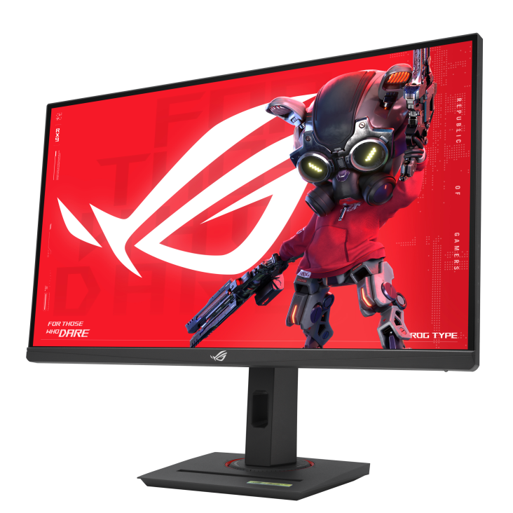 A large main feature product image of ASUS ROG Strix XG27ACS - 27" 1440p 180Hz Fast IPS Gaming Monitor
