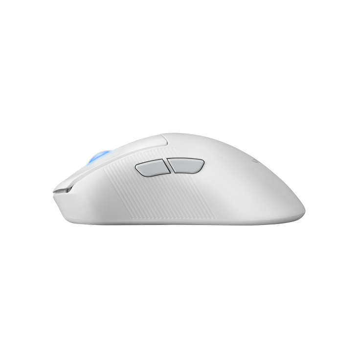 A large main feature product image of ASUS ROG Keris II Wireless Ace - Moonlight White