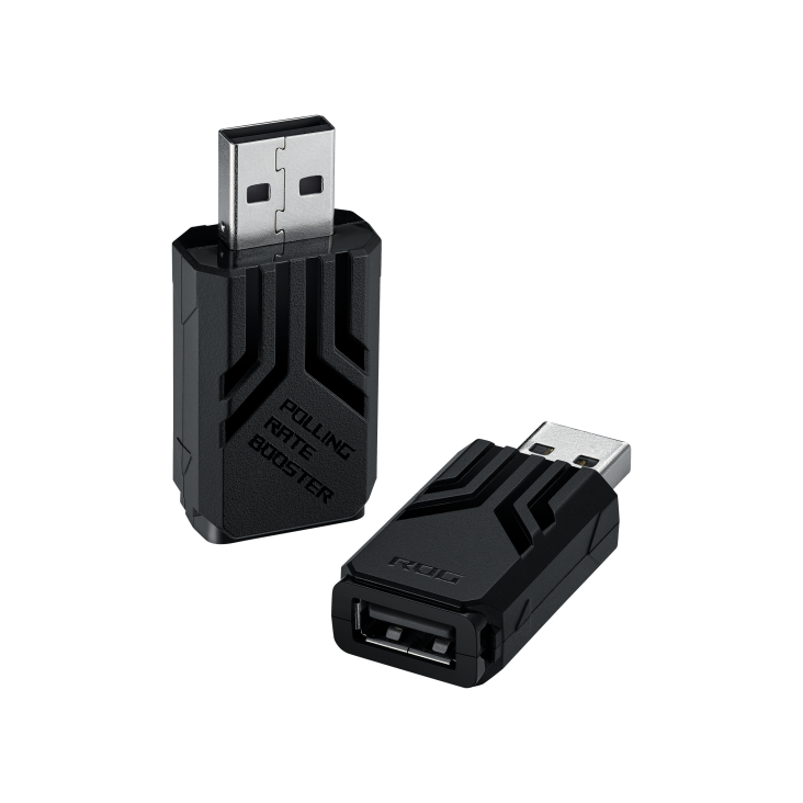 A large main feature product image of ASUS ROG Keris II Wireless Ace Gaming Mouse - Black