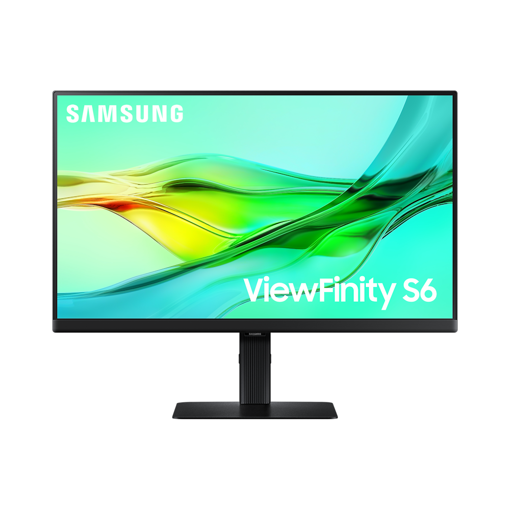 A large main feature product image of Samsung ViewFinity S60UD 24" 1440p 100Hz IPS Monitor