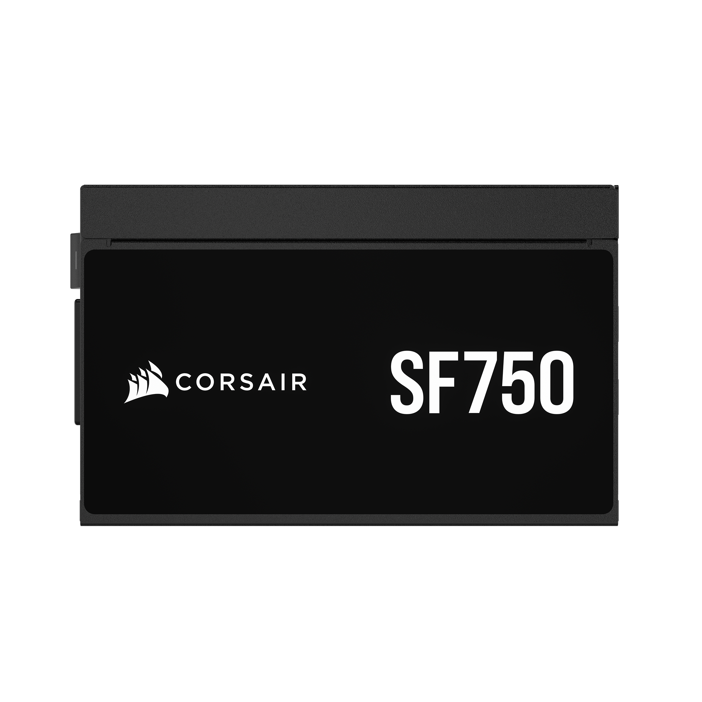 A large main feature product image of Corsair SF750 - 750W Platinum SFX Modular PSU