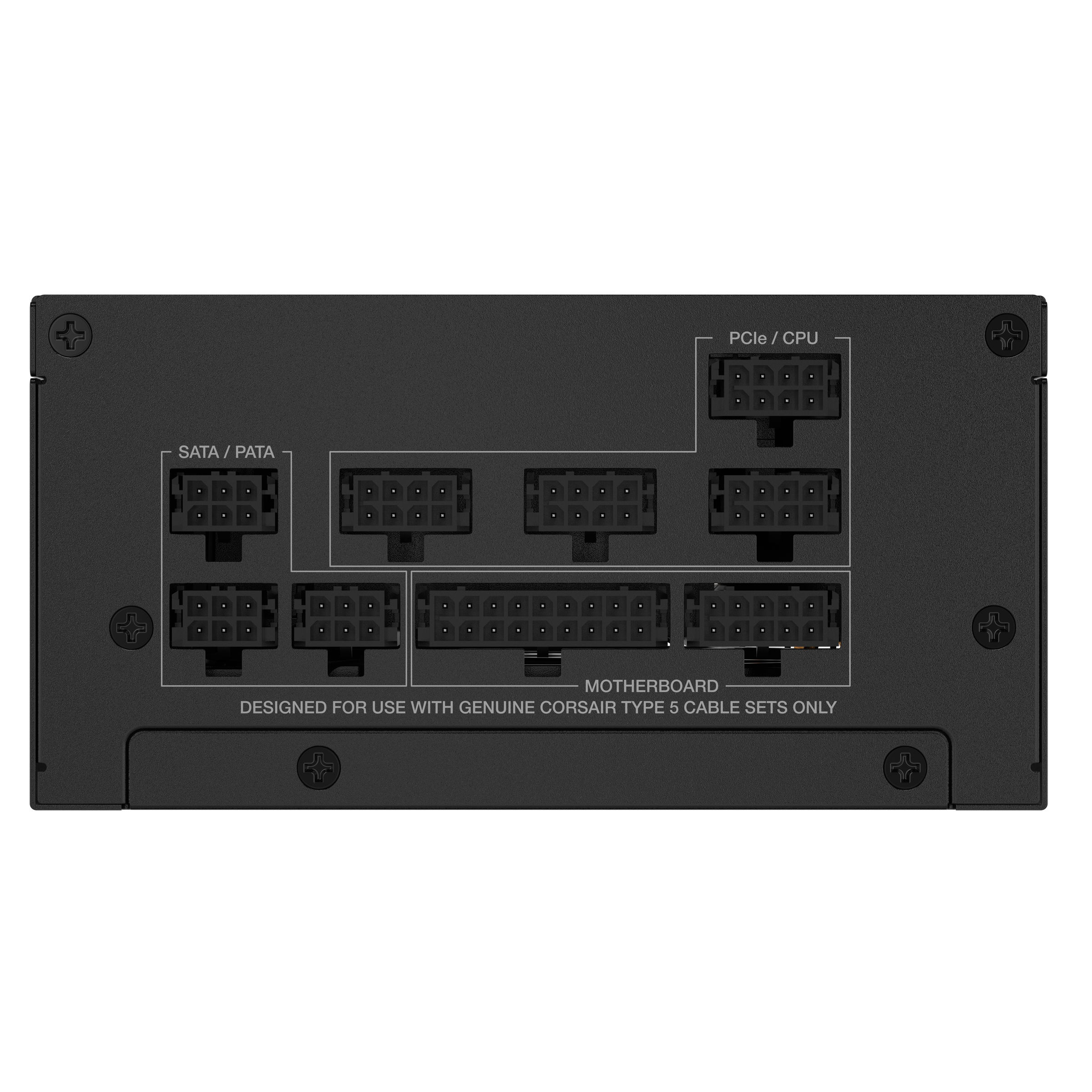A large main feature product image of Corsair SF750 - 750W Platinum SFX Modular PSU