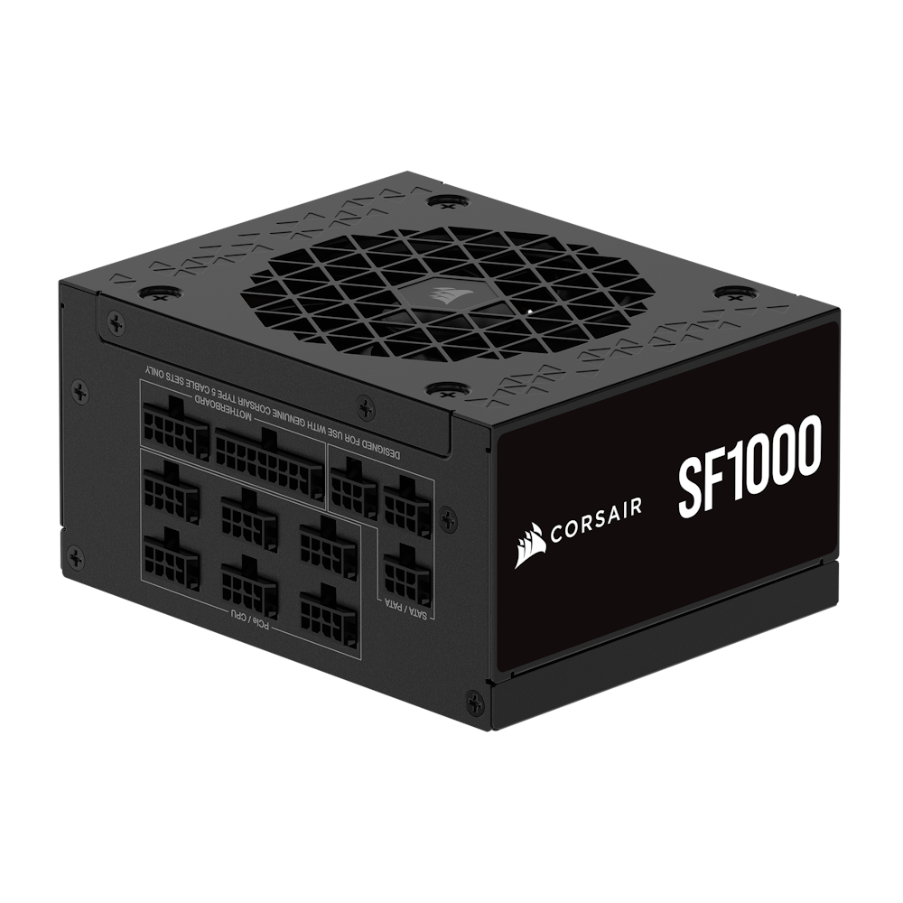 A large main feature product image of Corsair SF1000 - 1000W Platinum SFX Modular PSU