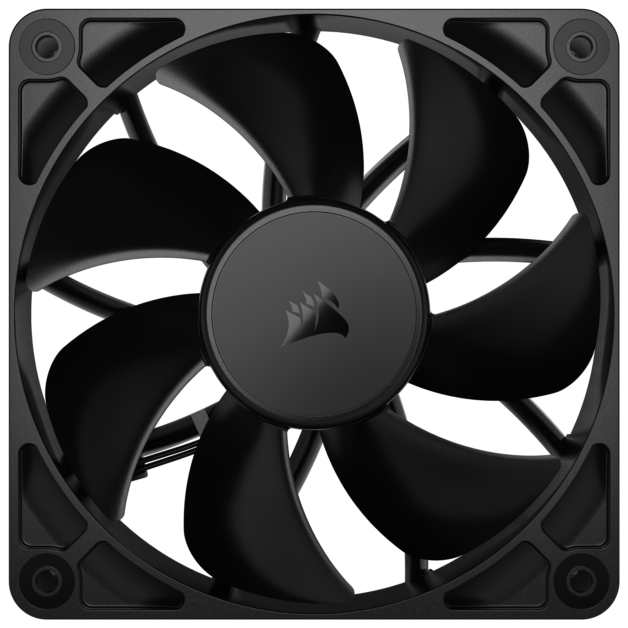 A large main feature product image of Corsair RS120 - 120mm PWM Fan 3-Pack (Black)